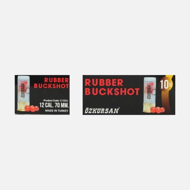 Özkursan Rubber Buckshot Savunma Fişeği 12 Cal 70 mm