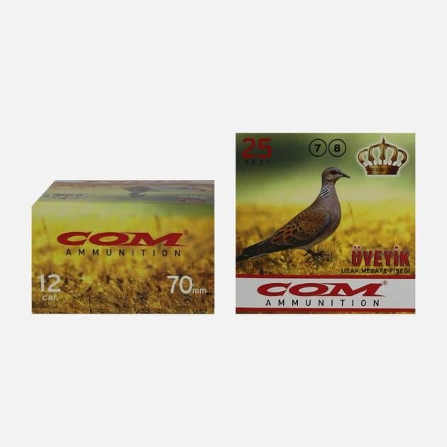 COM Üveyik Av Fişeği 12 Cal 70 mm No: 7-8
