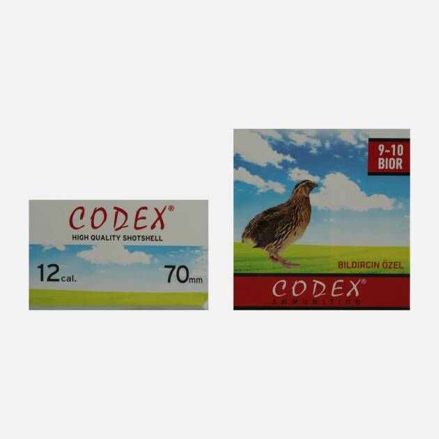 Codex Bıldırcın Özel Av Fişeği 12 Cal 70 mm No: 9-10