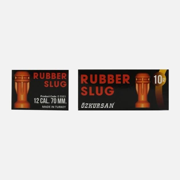 Özkursan Rubber Slug Fişeği 12 Cal 70 mm