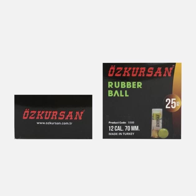 Özkursan Rubber Ball Fişeği 12 Cal 70 mm