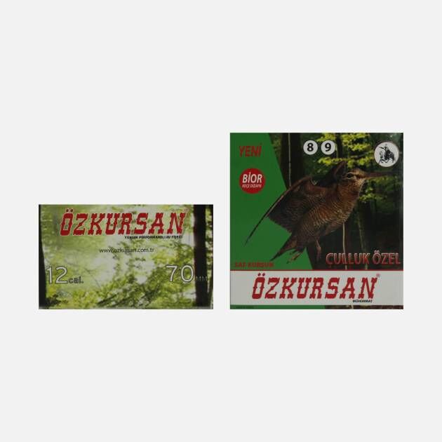 Özkursan Çulluk Özel Av Fişeği 12 Cal 70 mm No: 8-9