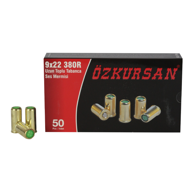 Özkursan Uzun Toplu Tabanca Ses Mermisi 9x22 380R