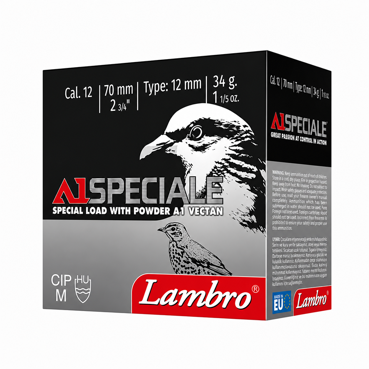 Lambro A1 Speciale Av Fişeği 12 Cal 34 Gr