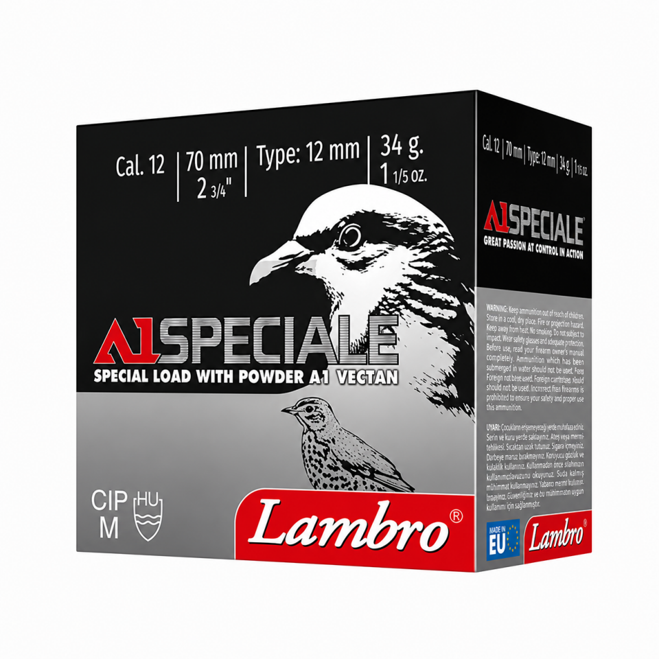 Lambro A1 Speciale Av Fişeği 12 Cal 34 Gr