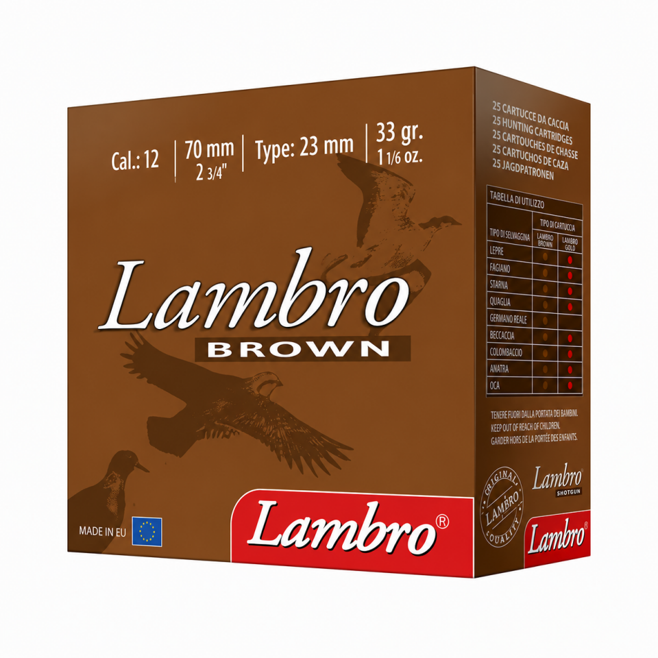 Lambro Brown Av Fişeği 12 Cal 33 Gr