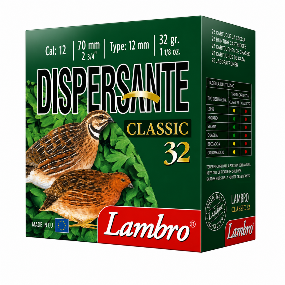 Lambro Dispersante Classic 32 Av Fişeği 12 Cal 32 Gr