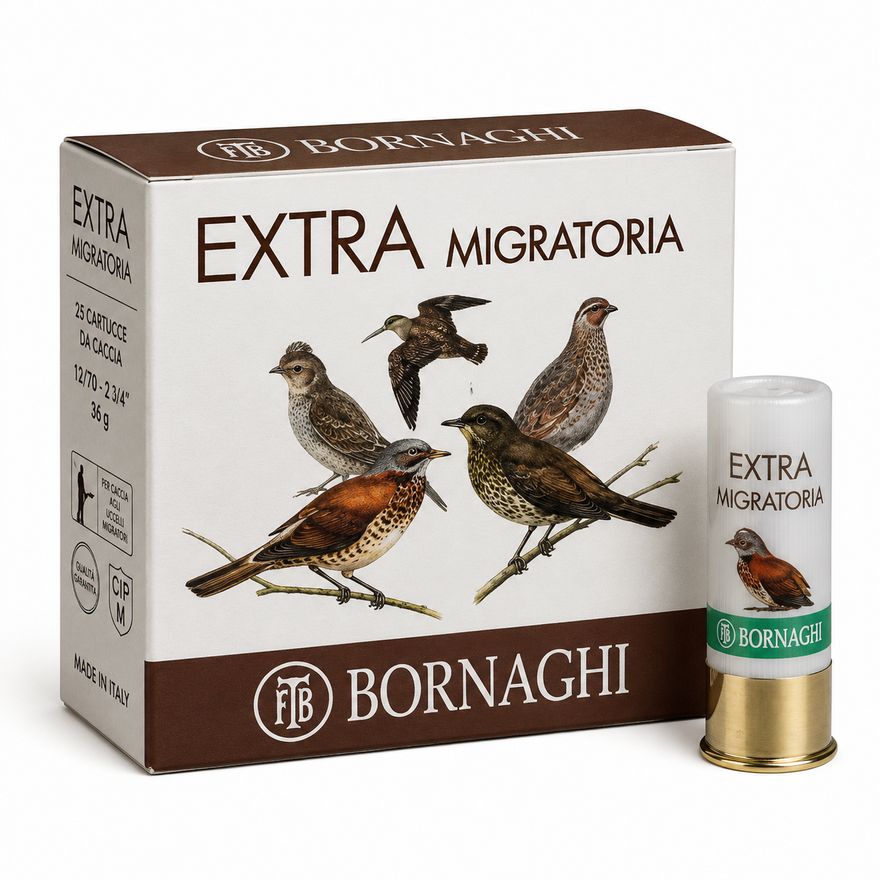 Bornaghi Extra Migratoria 12 Cal 36 Gr Av Fişeği