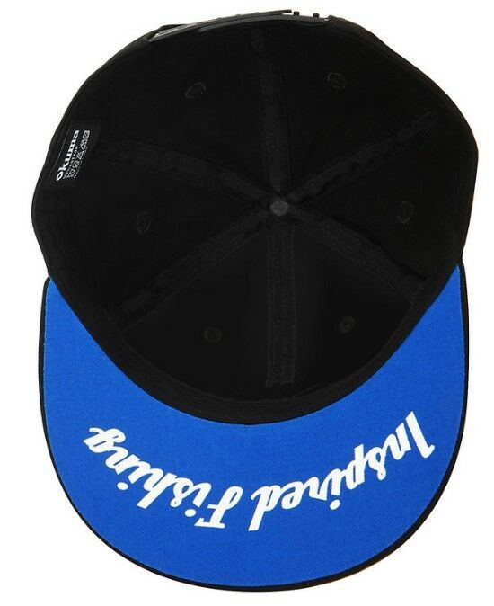 Okuma Motif Flat Peak Şapka