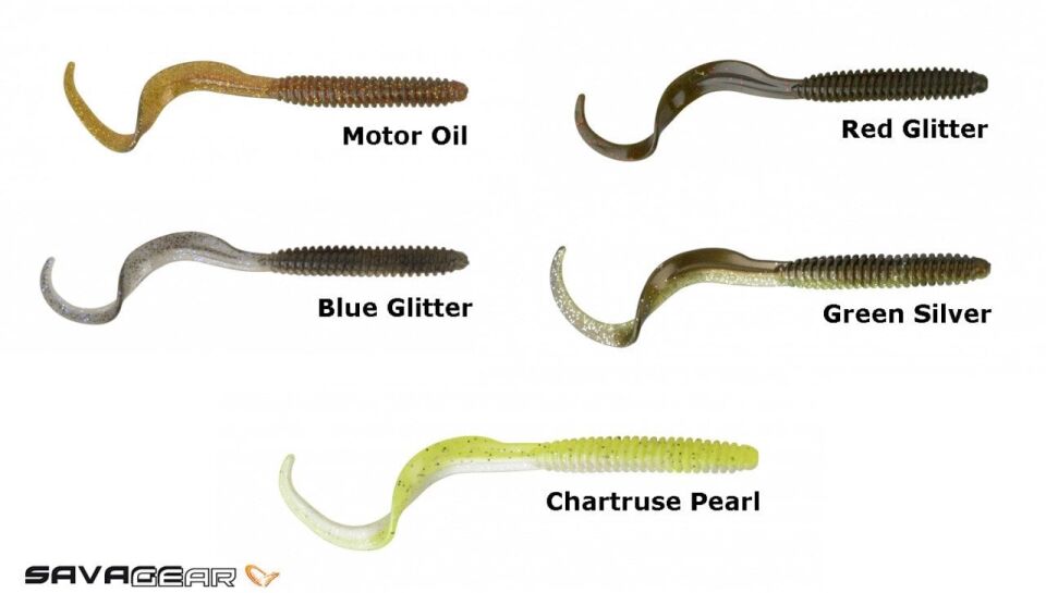 Savage gear LB Rib Worm 90 mm 10 Adet Sahte Balık