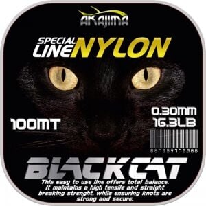 Akajima Black Cat Nylon Misina 100 Mt