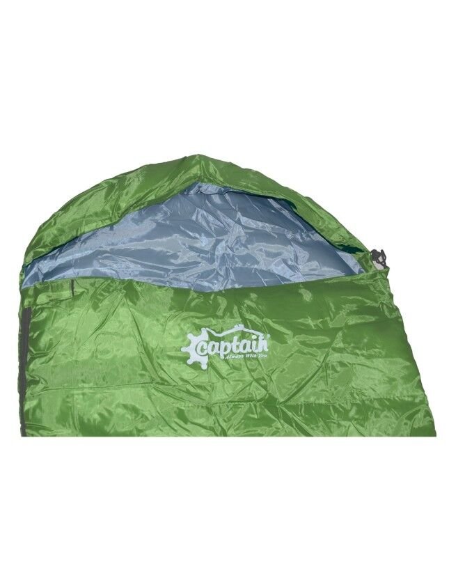 Kamp Uyku Tulumu Mumya Tipi 190+30x50x75 cm Yeşil