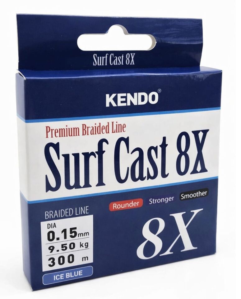 Kendo Surf Cast 8X Fighting 300 mt Örgü İp ( ICE BLUE)