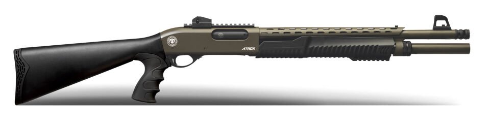 Huğlu Atrox Taktik Plus Tabanca Kabze Pompalı Yivsiz Av Tüfeği
