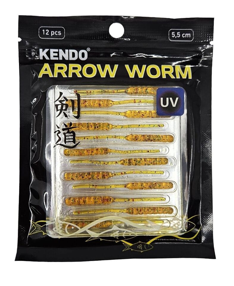Kendo Arrow Worm Lrf Silikonu 5,5cm 12 Adet
