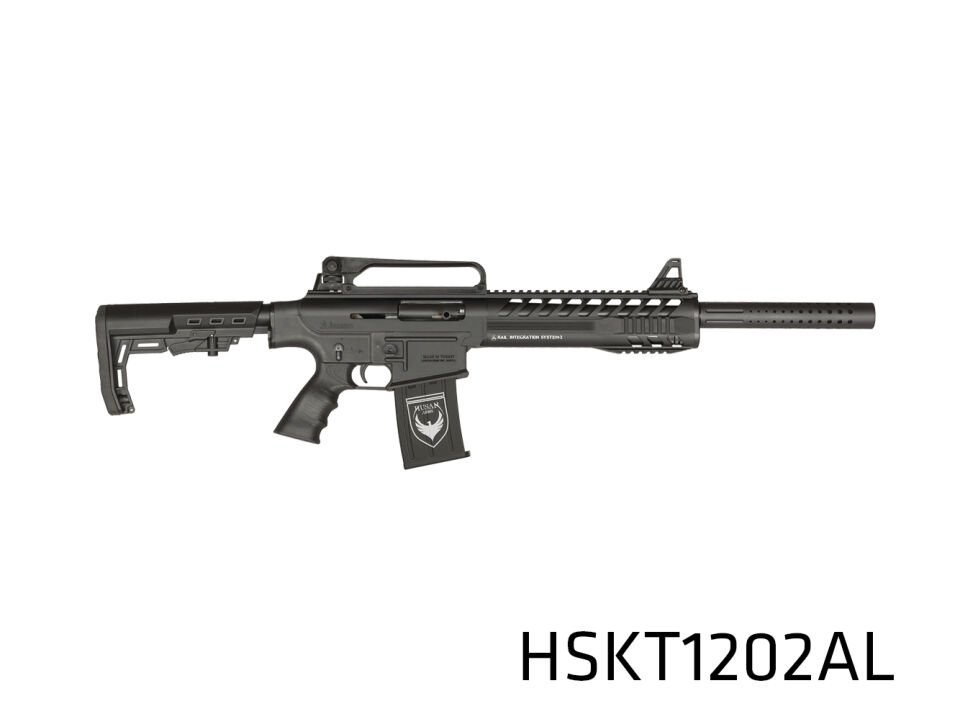 Husan Polimer Profesyonel (Teleskopik Dipçik)  Şarjörlü Yivsiz Av Tüfeği