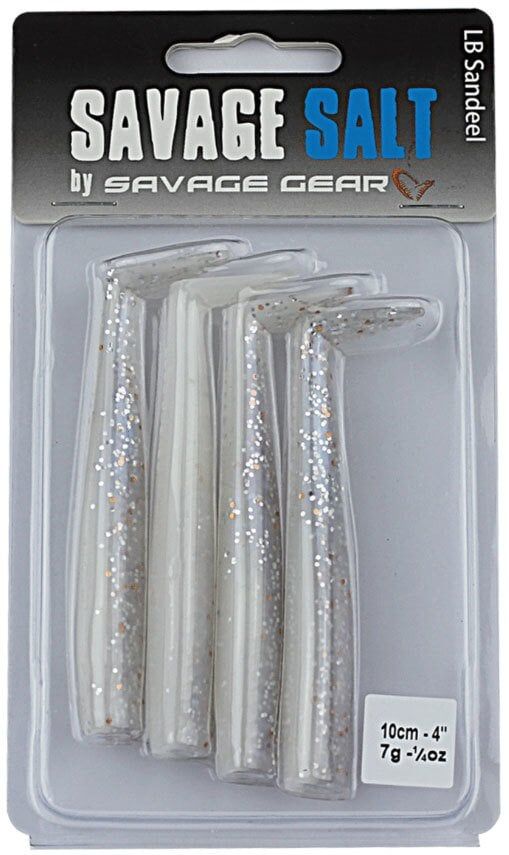 Savage gear Sandeel 10cm 4 Adet 7g 30- Real Pearl Sahte Balık