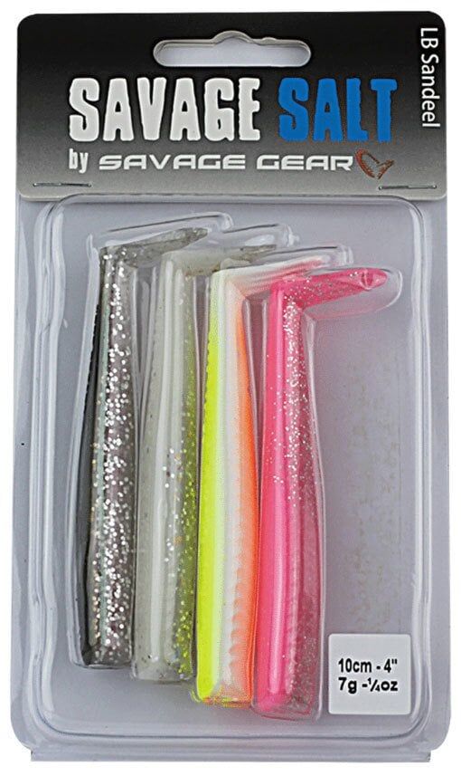Savage gear Sandeel 10cm 4 Adet 7g Mıx-8-30-32-43 Sahte Balık