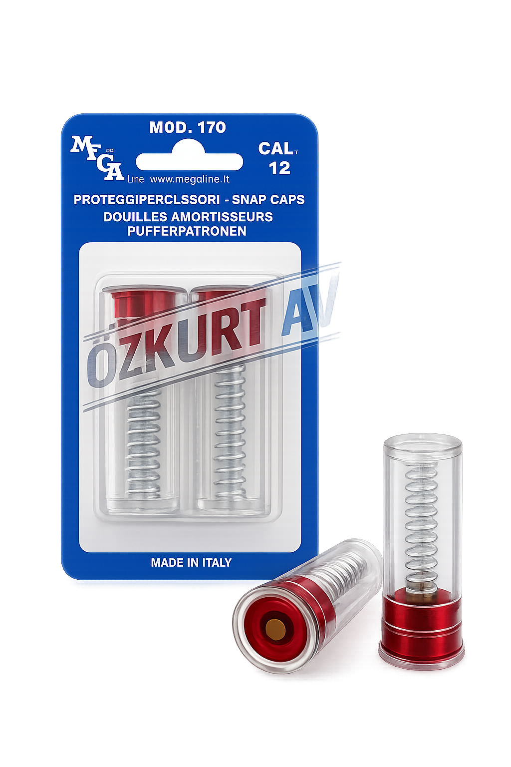 Özkurt AV MegaLine Mod.170 Yaylı İğne Koruyucu Snap Caps 12 Cal