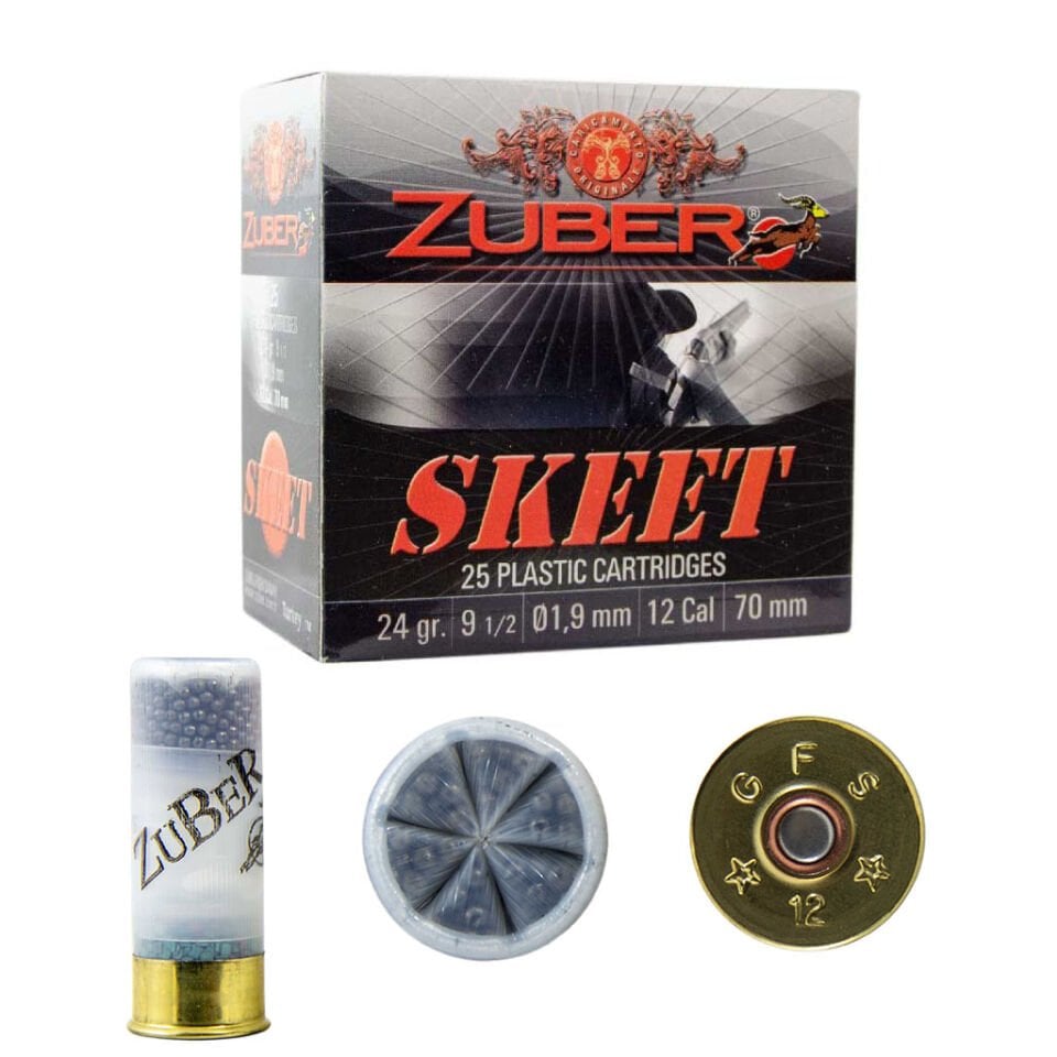 ZUBER SKEET BILDIRCIN ÖZEL AV FİŞEĞİ 12 CAL 24GR