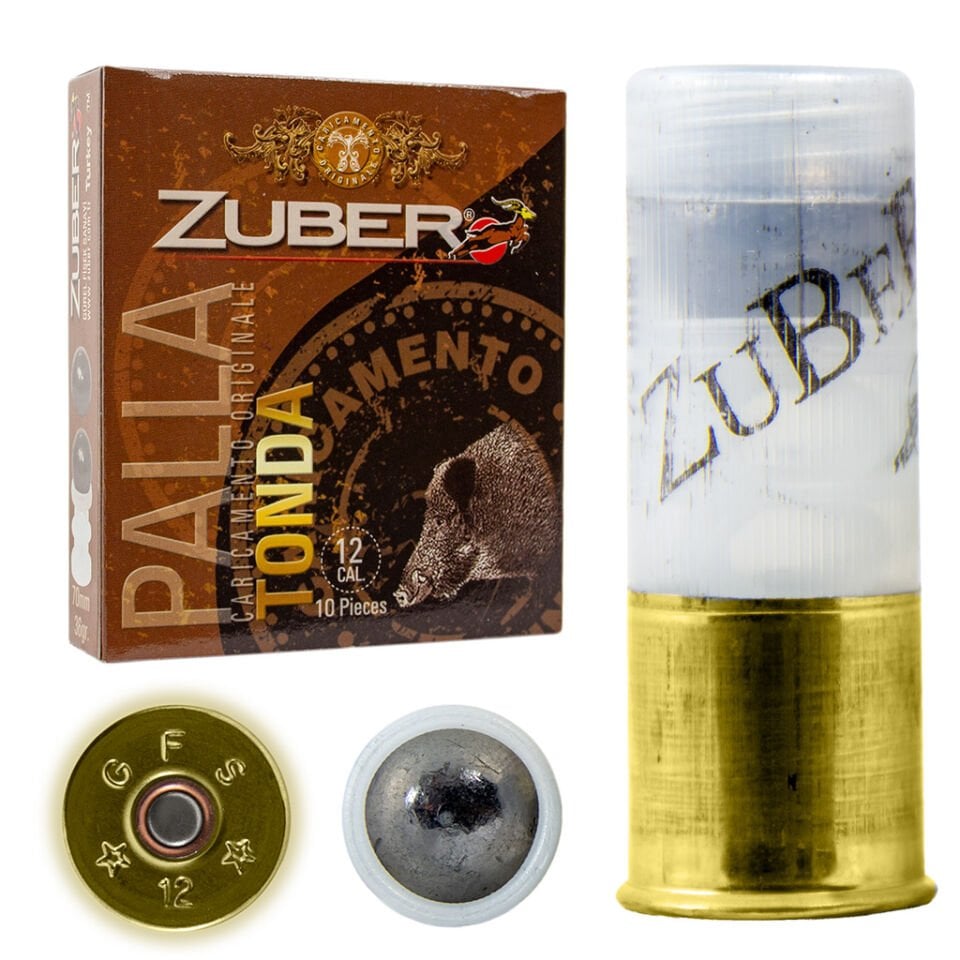 ZUBER PALLA TONDA TEK KURŞUN FİŞEĞİ 12 CAL 35 GR