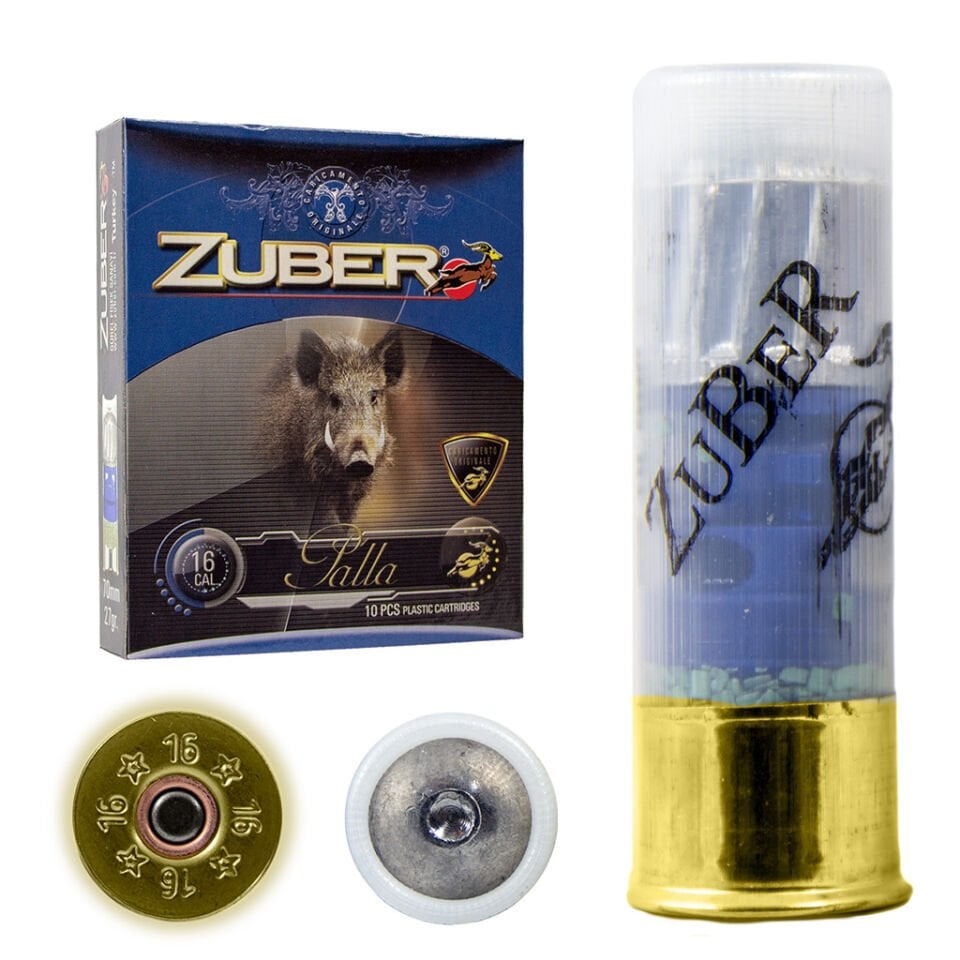 ZUBER PALLA TEK KURŞUN FİŞEĞİ 16 CAL 27 GR