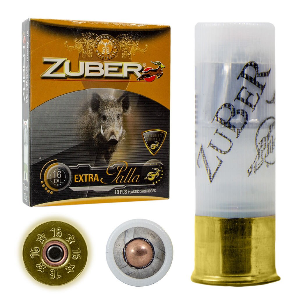 ZUBER EXTRA PALLA TEK KURŞUN FİŞEĞİ 16 CAL