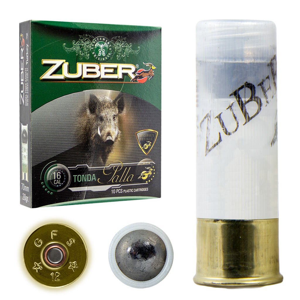 ZUBER TONDA PALLA TEK KURŞUN FİŞEĞİ 16 CAL 28 GR