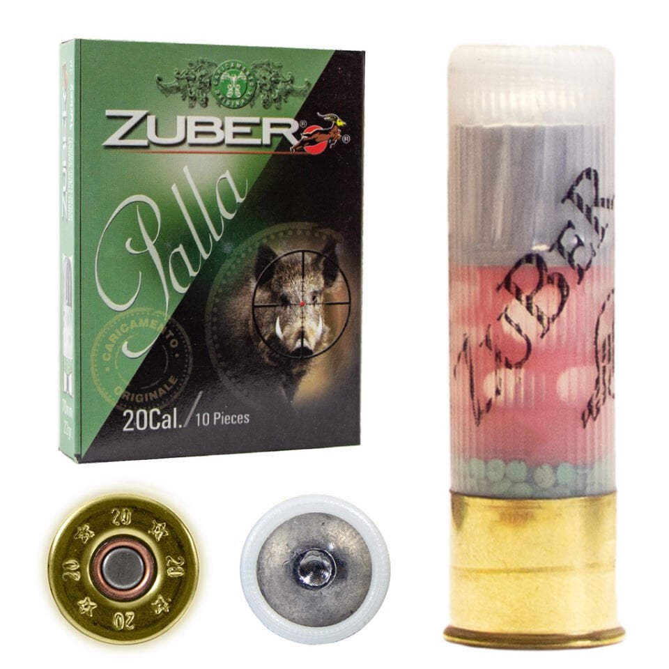 ZUBER PALLA TEK KURŞUN FİŞEĞİ 20 CAL