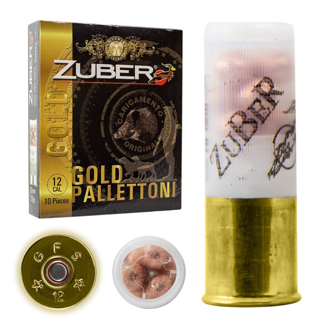 ZUBER GOLD PALLETTONI ŞEVROTİN FİŞEĞİ 12 CAL 36 GR