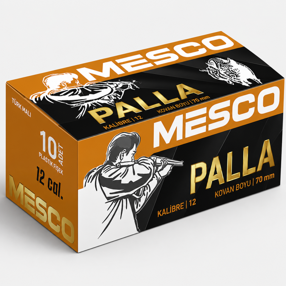 MESCO PALLA TEK KURŞUN FİŞEĞİ 12 CAL 70 MM