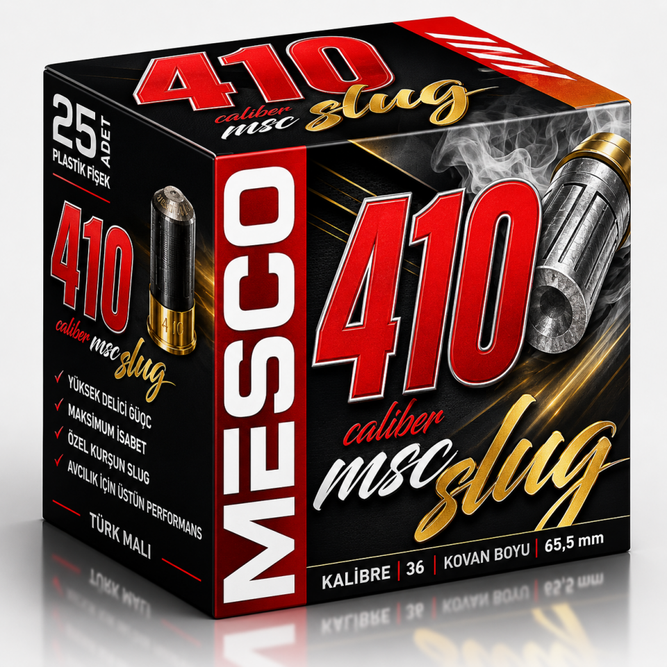 MESCO 410 CALIBER SLUG TEK KURŞUN FİŞEĞİ 36 CAL 65,5 MM