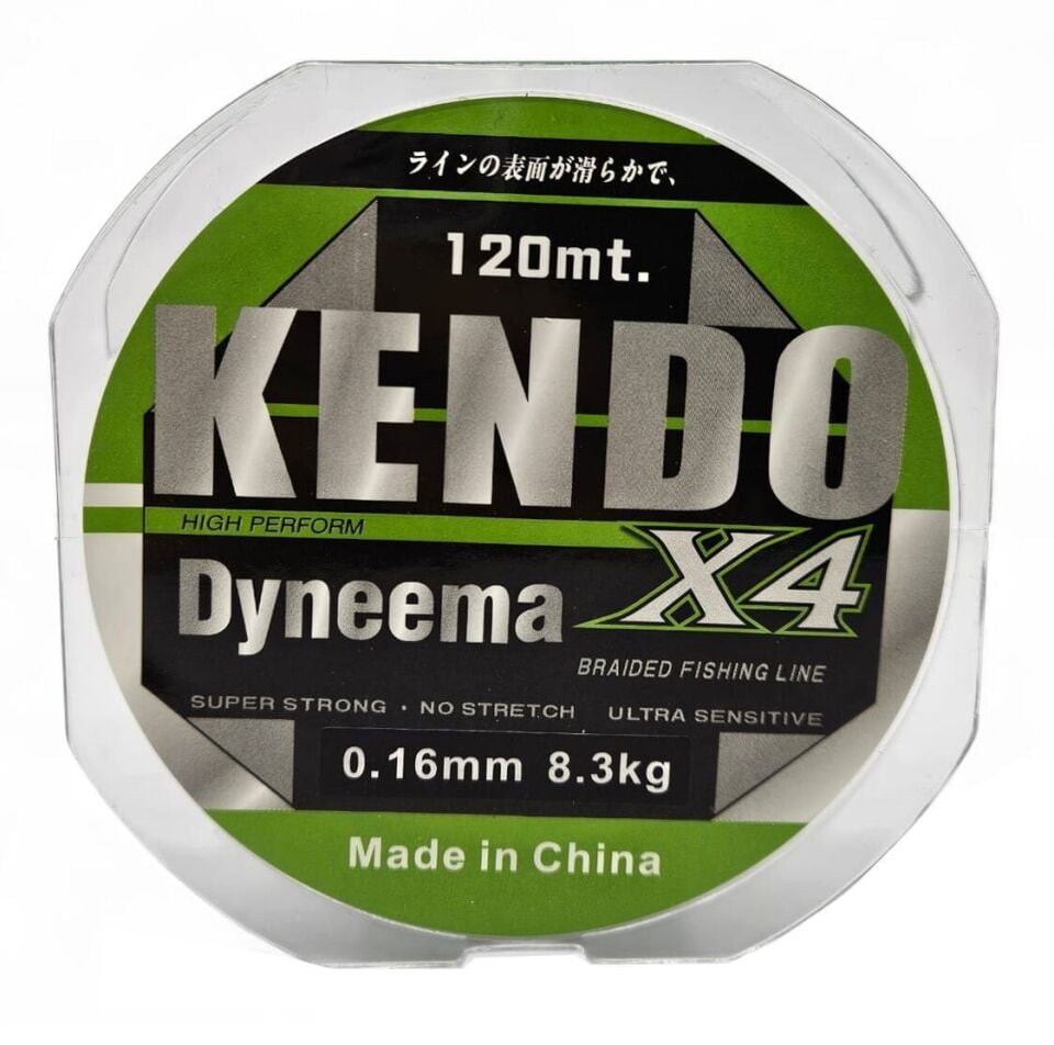 Kendo Dynema 4 Örgü 120Mt (Green)