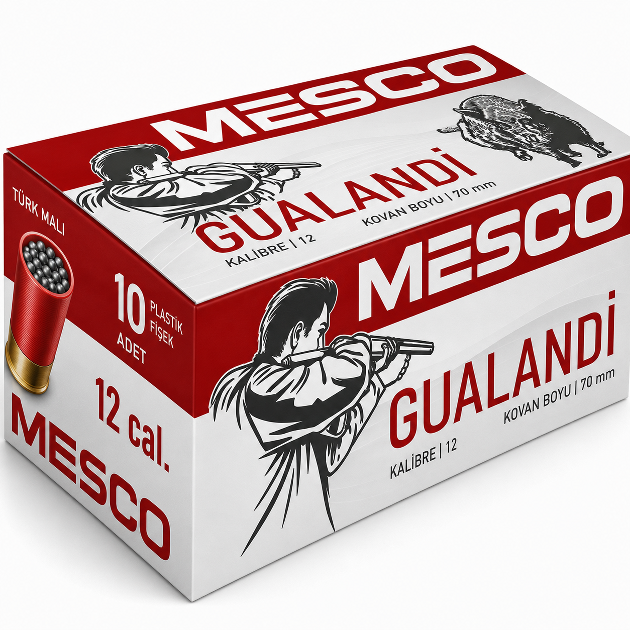 MESCO GUALANDI TEK KURŞUN FİŞEĞİ 12 CAL 70 MM 10'LU KUTU  Kısa Açıklama