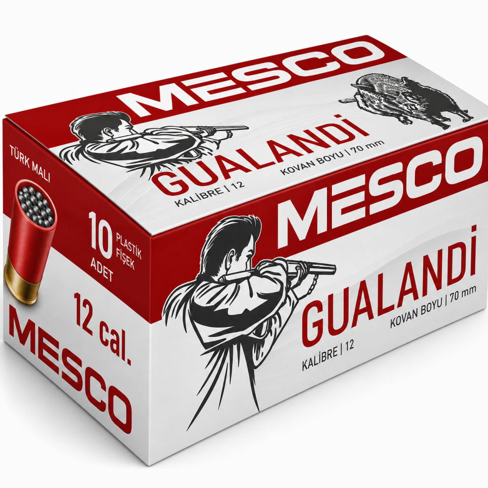 MESCO GUALANDI TEK KURŞUN FİŞEĞİ 12 CAL 70 MM 10'LU KUTU  Kısa Açıklama