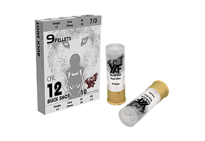YAF 9 PELLET BUCK SHOT 12 CAL 34 GR