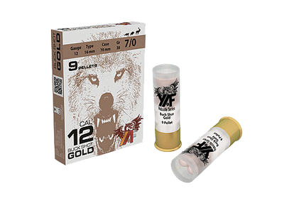 YAF 9 PELLET GOLD BUCK SHOT 12 CAL 36 GR