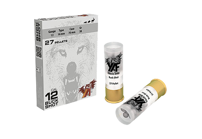 YAF 27 PELLET BUCK SHOT 12 CAL 34 GR