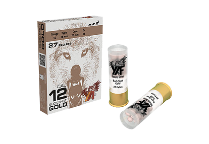YAF 27 PELLET GOLD BUCK SHOT 12 CAL 36 GR
